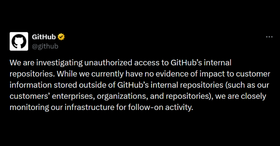 GitHub Breached — Employee Device Hack Led to Exfiltration of 3,800+ Internal Repos